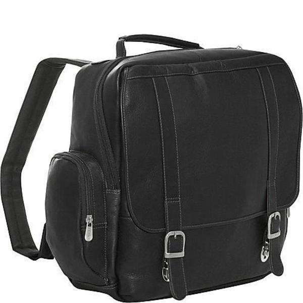 ピエル レザー メンズ バックパック・リュックサック バッグ Piel Vertical Backpack Black