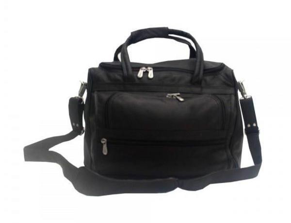 ピエル レザー メンズ ショルダーバッグ バッグ Piel Leather Small Computer Carry-All Bag Black