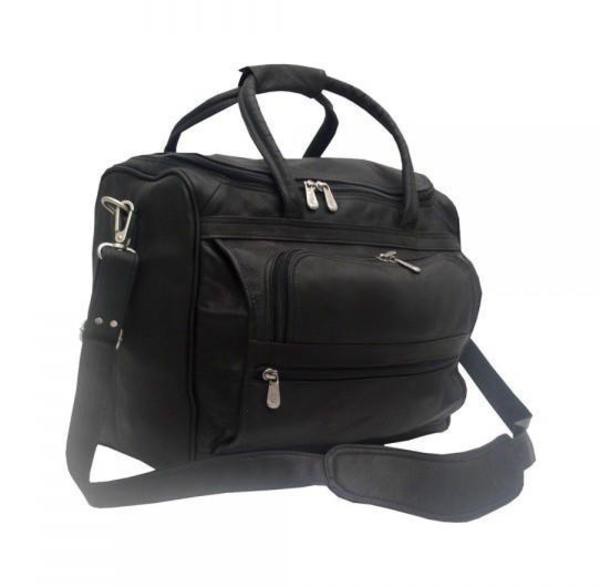 ピエル レザー メンズ ショルダーバッグ バッグ Piel Leather Small Computer Carry-All Bag Black