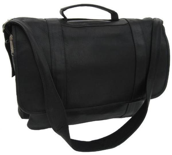 ピエル レザー メンズ ショルダーバッグ バッグ Piel Traditional Flap Portfolio Blackの通販は