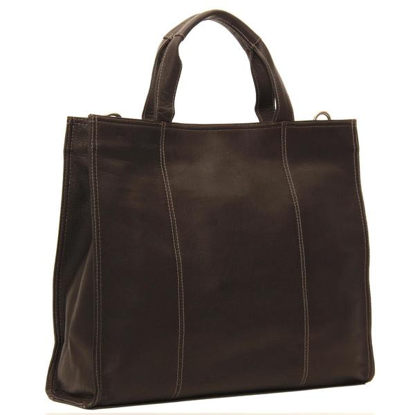 ピエル レザー メンズ トートバッグ バッグ Piel Leather Carry-All Tote Chocolate