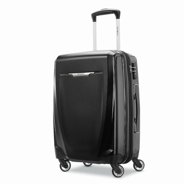 サムソナイト メンズ スーツケース バッグ Samsonite Winfield 3 DLX Spinner 56/20 Carry-On Black