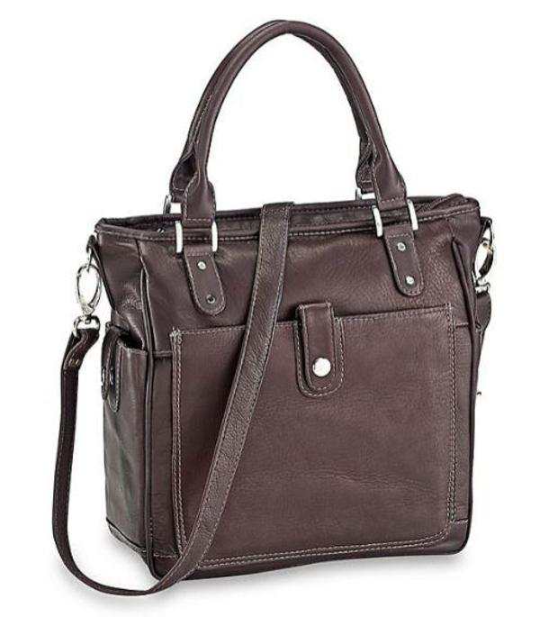 ピエル レザー メンズ ショルダーバッグ バッグ Piel Leather Tablet Shoulder Bag Chocolate