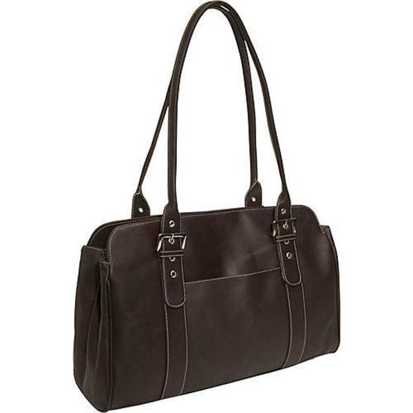 ピエル レザー メンズ トートバッグ バッグ Piel Leather Ladies Buckle Business Tote Chocolate