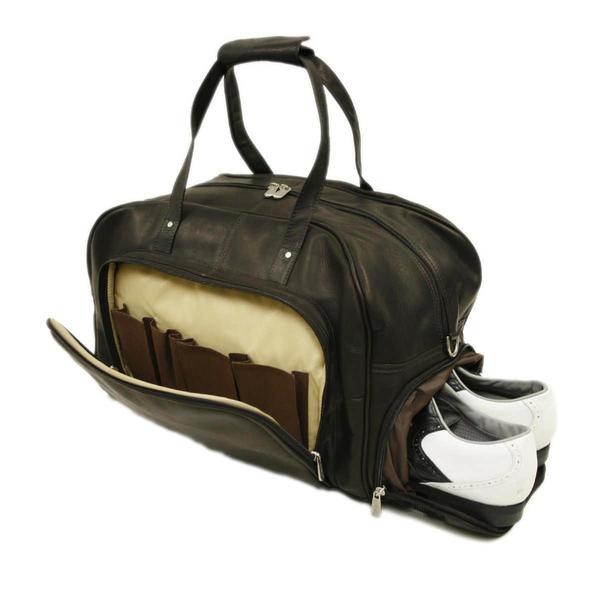 ピエル レザー メンズ スーツケース バッグ Piel Leather Deluxe Carry-on Duffel Black