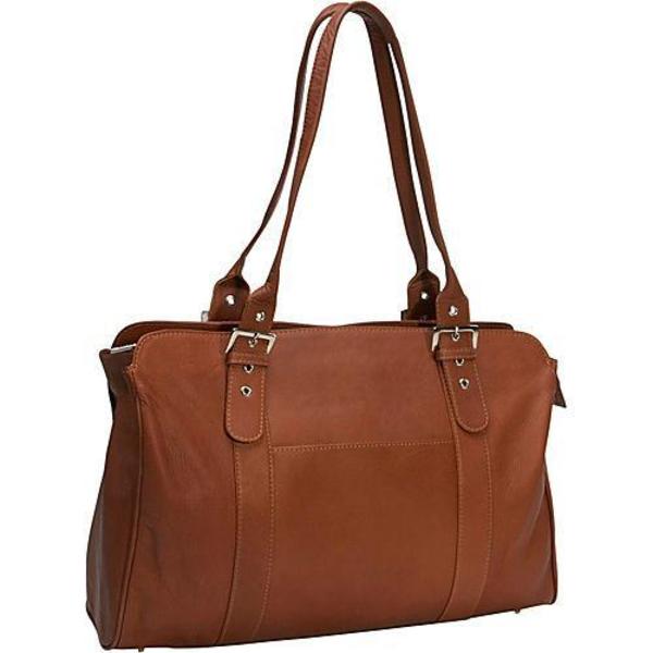 ピエル レザー メンズ トートバッグ バッグ Piel Leather Ladies Buckle Laptop Tote Saddleの通販は