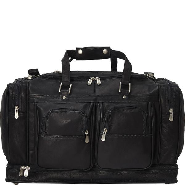 ピエル レザー メンズ ボストンバッグ バッグ Piel Leather False Bottom Duffel Bag Blackの通販は