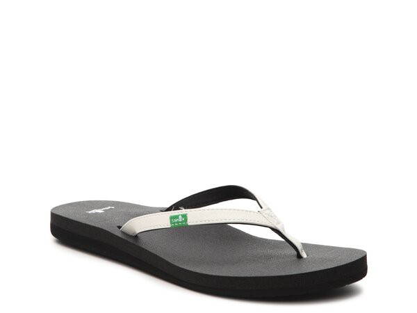 サヌーク レディース サンダル シューズ Yoga Joy Flip Flop White