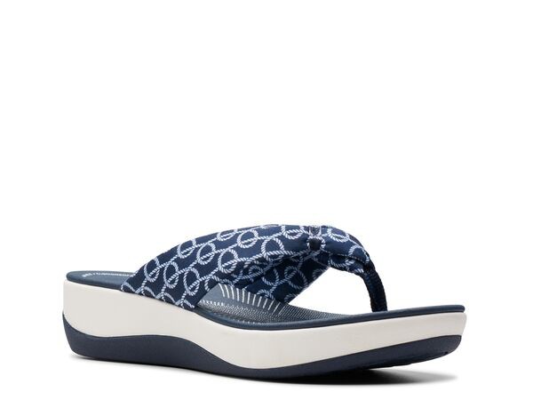 クラークス レディース サンダル シューズ Cloudsteppers Arla Glison Wedge Sandal Navy