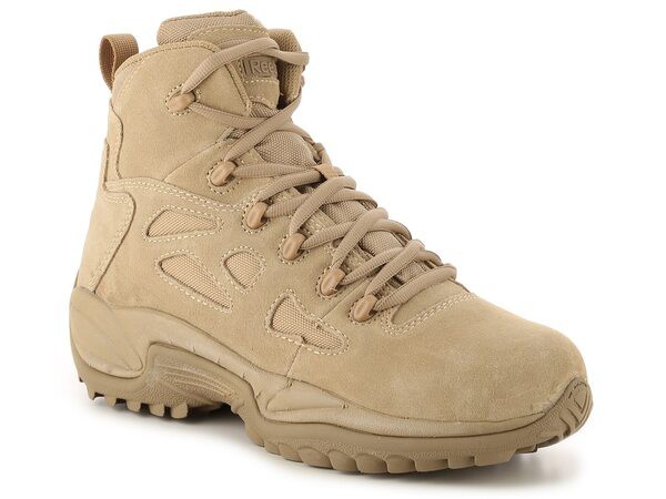 リーボック メンズ ブーツ・レインブーツ シューズ Rapid Response Duty Work Boot Tan