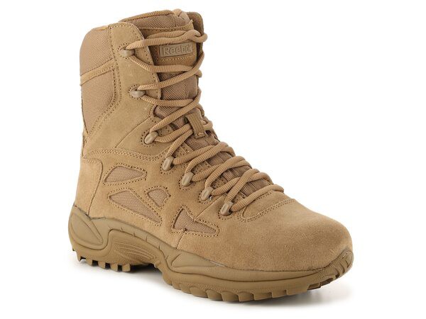 リーボック メンズ ブーツ・レインブーツ シューズ Rapid Response Hi Work Boot Taupe