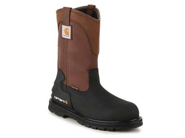 カーハート メンズ ブーツ・レインブーツ シューズ Wellington Work Boot Dark Brown