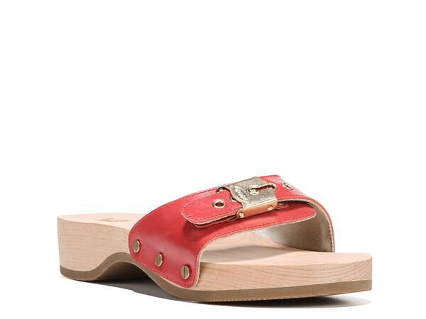 ドクター・ショール レディース サンダル シューズ Original Sandal Red Leather