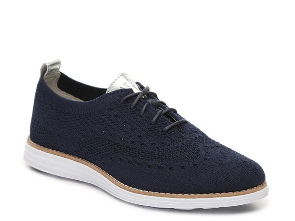 コールハーン レディース オックスフォード シューズ Knit OG Grand Wingtip Oxford Navy