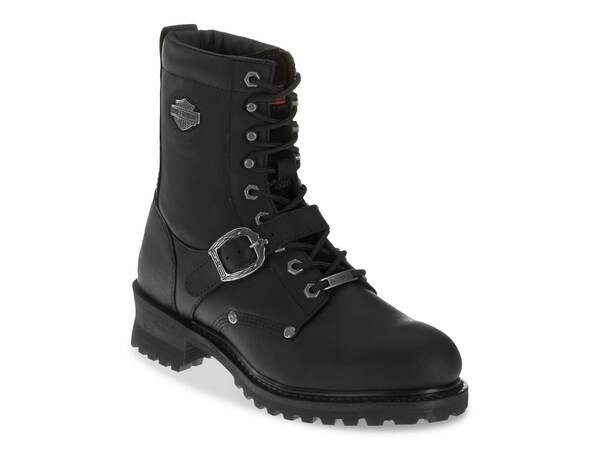 ハーレーダビッドソン メンズ ブーツ・レインブーツ シューズ Faded Glory Motocycle Boot Black