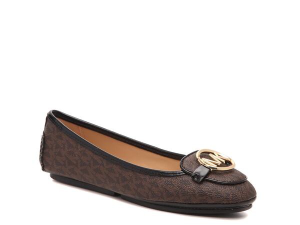 マイケルコース レディース パンプス シューズ Lillie Flat Dark Brown/Black