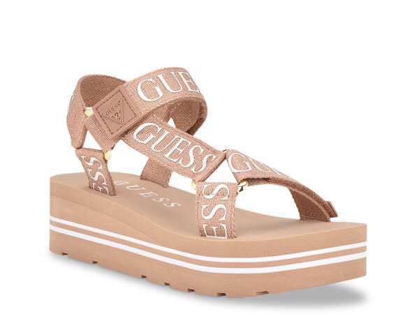 ゲス レディース サンダル シューズ Avin Wedge Sandal Light Pink