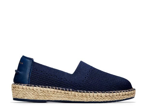 コールハーン レディース スリッポン・ローファー シューズ Cloudfeel Stitchlite Espadrille Slip-On Navy