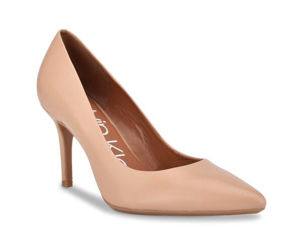 カルバンクライン レディース パンプス シューズ Gayle Pump Beige Leather