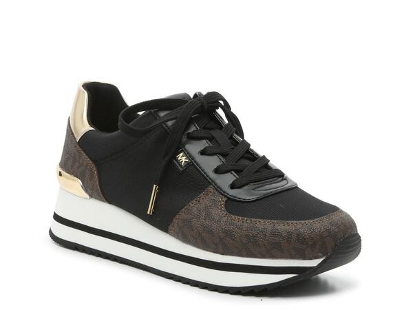 マイケルコース レディース スニーカー シューズ Monique Platform Sneaker Dark Brown