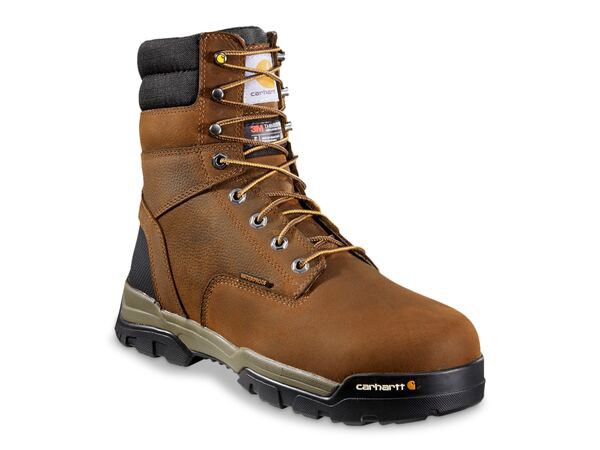 カーハート メンズ ブーツ・レインブーツ シューズ Ground Force 8-IN Composite Toe Work Boot Dark Brown