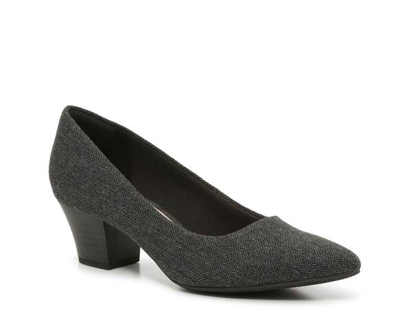 クラークス レディース パンプス シューズ Teresa Step Pump Dark Grey Herringbone Print