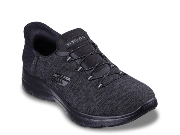 スケッチャーズ レディース スニーカー シューズ Hands Free Slip-Ins: Summits Dazzling Haze Slip-On Sneaker - Women's Blackの通販は 16,898円