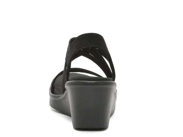 スケッチャーズ レディース サンダル シューズ Rumble On Wedge Sandal Black