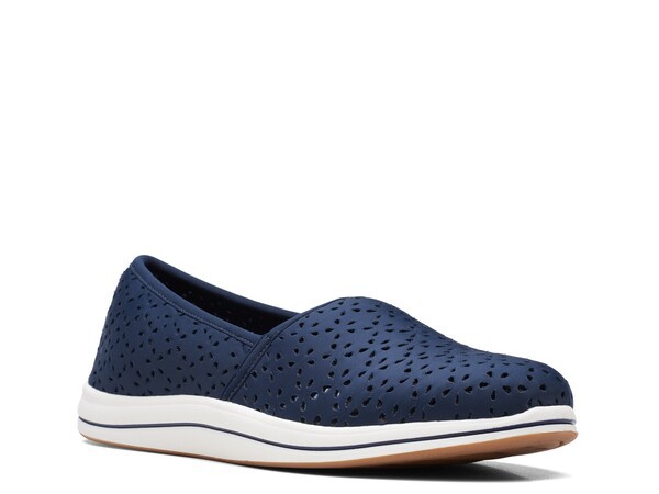 クラークス レディース スリッポン・ローファー シューズ Cloudsteppers Breeze Emily Slip-On Navy