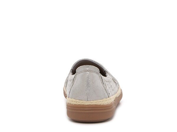 クラークス レディース スリッポン・ローファー シューズ Elaina Ruby Espadrille Slip-On Pewter Metallic