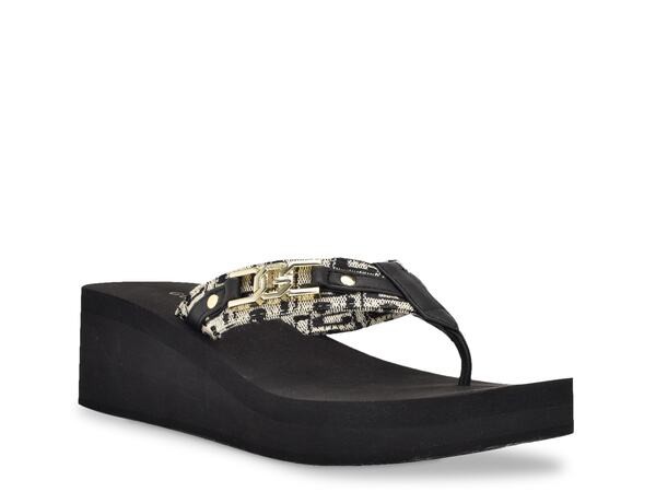 ゲス レディース サンダル シューズ Ediva Wedge Sandal Black