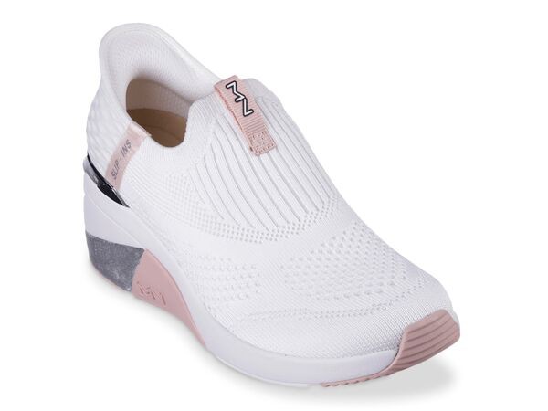 スケッチャーズ レディース スニーカー シューズ x Mark Nason Hands Free Slip-Ins: A Wedge Slip-On Sneaker - Women's White/Pink