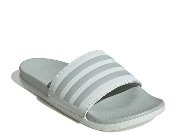 アディダス レディース サンダル シューズ Adilette Comfort Stripes Slide Sandal - Women's Light Green