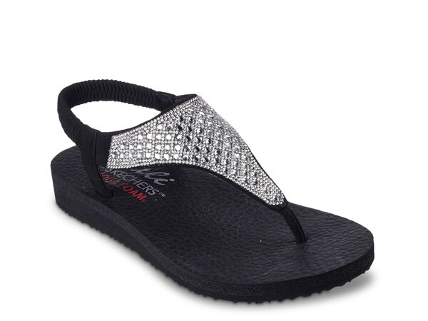 スケッチャーズ レディース サンダル シューズ Cali Meditation Rockstar Sandal Black Rhinestoneの通販は 15,800円