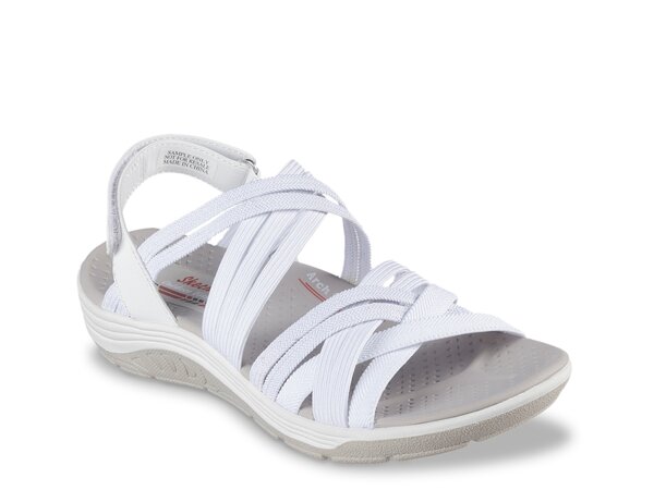 スケッチャーズ レディース サンダル シューズ Reggae Cup Simply Biased Sandal Whiteの通販は