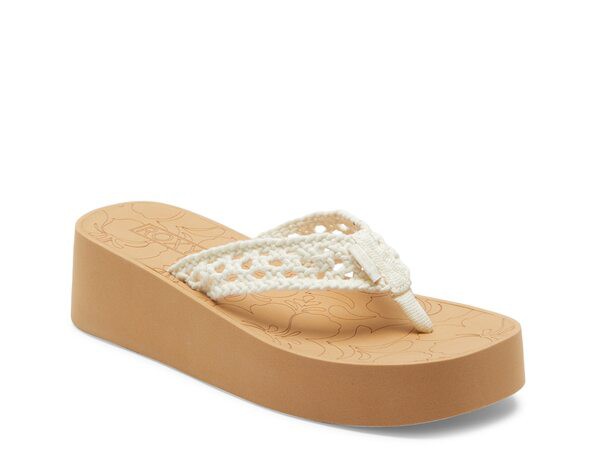 ロキシー レディース サンダル シューズ Playa Dia Wedge Sandal Cream