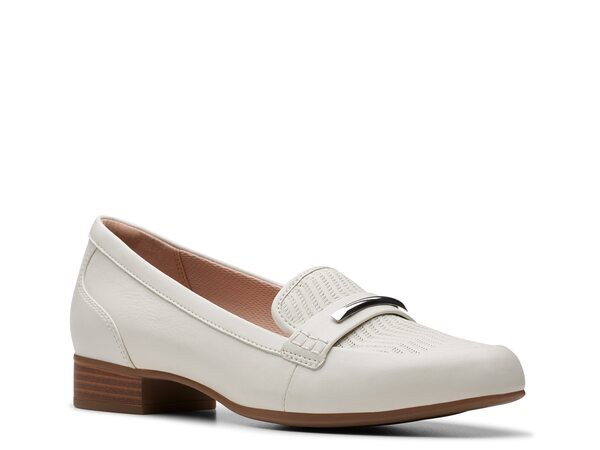 クラークス レディース スリッポン・ローファー シューズ Juliet Aster Loafer White