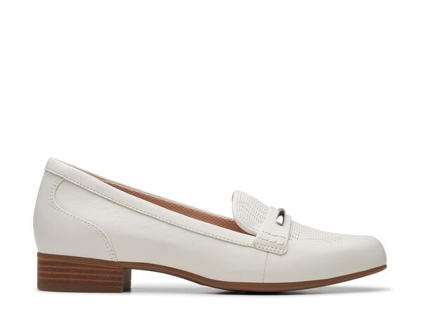 クラークス レディース スリッポン・ローファー シューズ Juliet Aster Loafer White