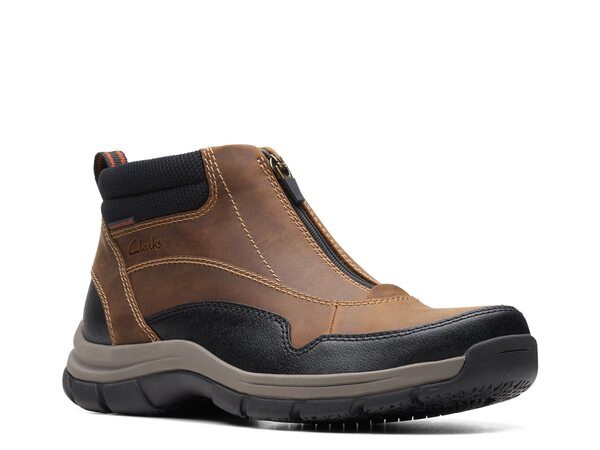 クラークス メンズ ブーツ・レインブーツ シューズ Walpath Zip Boot Brown