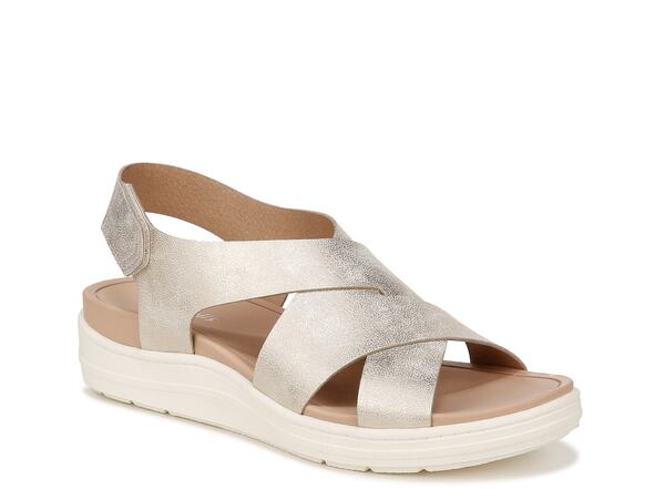ドクター・ショール レディース サンダル シューズ Time Off Sea Wedge Sandal Gold Metallic