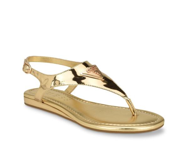 ゲス レディース サンダル シューズ Unali Sandal Gold Metallic