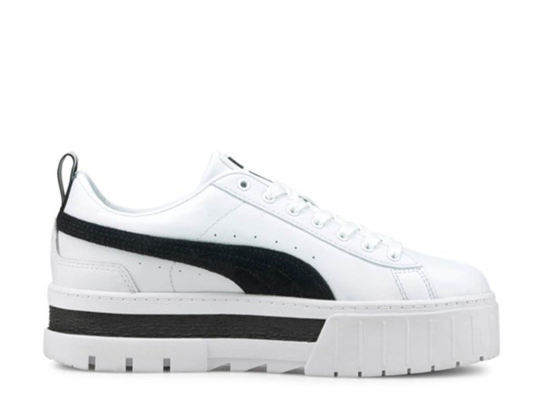 プーマ レディース スニーカー シューズ Mayze Platform Sneaker - Women's White/Black