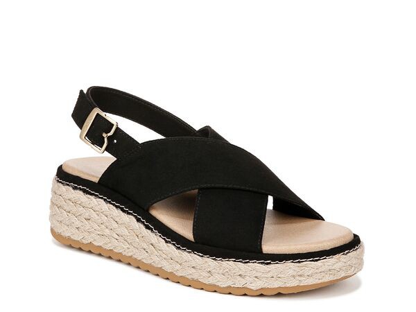 ドクター・ショール レディース サンダル シューズ Ember Espadrille Wedge Sandal Black