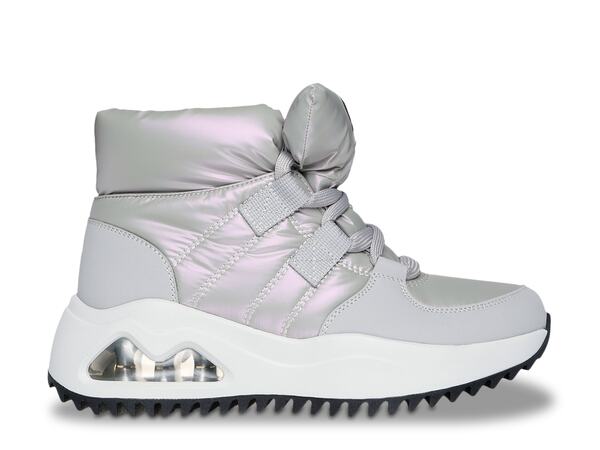 スケッチャーズ レディース ブーツ・レインブーツ シューズ Uno Peaks Snow Boot Silver Metallic