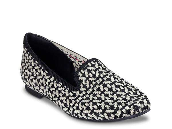 スケッチャーズ レディース スリッポン・ローファー シューズ Cleo Snip Fancy Days Loafer Black/White