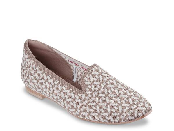 スケッチャーズ レディース スリッポン・ローファー シューズ Cleo Snip Fancy Days Loafer Taupe/White