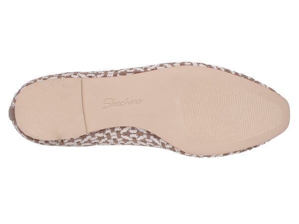 スケッチャーズ レディース スリッポン・ローファー シューズ Cleo Snip Fancy Days Loafer Taupe/White