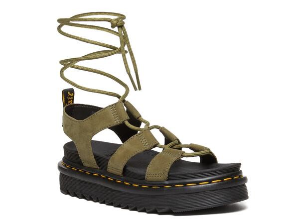 ドクターマーチン レディース サンダル シューズ Nartilla Wedge Sandal - Women's Olive Green