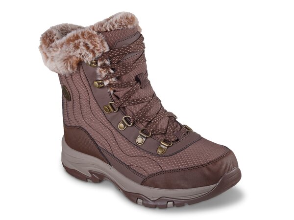 スケッチャーズ レディース ブーツ・レインブーツ シューズ Trego Bootie Dark Brown
