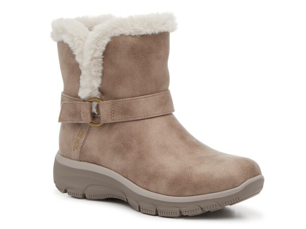 スケッチャーズ レディース ブーツ・レインブーツ シューズ Hands Free Slip-Ins: Easy Going Dreamers Snow Boot Taupe